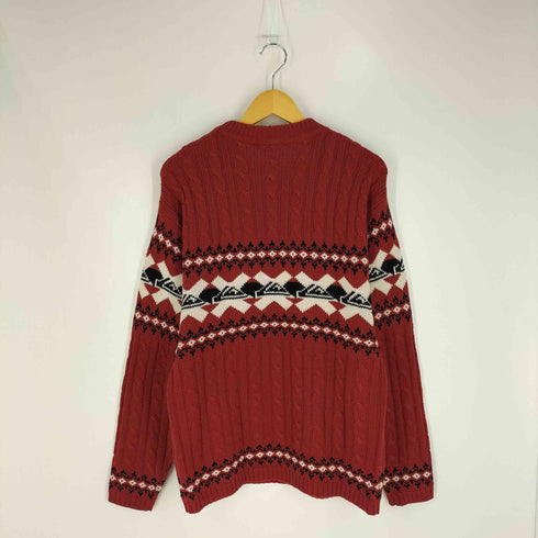 クイックシルバー Quiksilver アクリルウール ノルディック クルーネックニット メンズ import:L