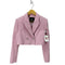 ザラ ZARA ツイード クロップドジャケット レディース import:S