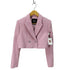 ザラ ZARA ツイード クロップドジャケット レディース import:S