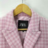 ザラ ZARA ツイード クロップドジャケット レディース import:S