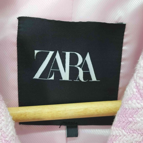 ザラ ZARA ツイード クロップドジャケット レディース import:S
