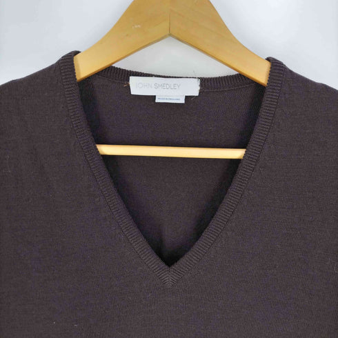 ジョンスメドレー JOHN SMEDLEY 英国製 ウール Vネックニット メンズ