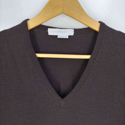 ジョンスメドレー JOHN SMEDLEY 英国製 ウール Vネックニット メンズ