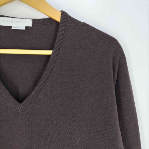 ジョンスメドレー JOHN SMEDLEY 英国製 ウール Vネックニット メンズ