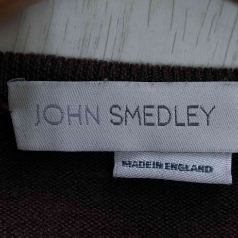 ジョンスメドレー JOHN SMEDLEY 英国製 ウール Vネックニット メンズ