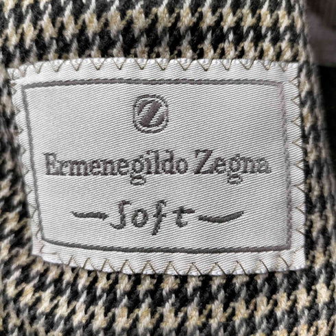 エルメネジルドゼニア Ermenegildo Zegna 3B 千鳥 テーラードジャケット メンズ