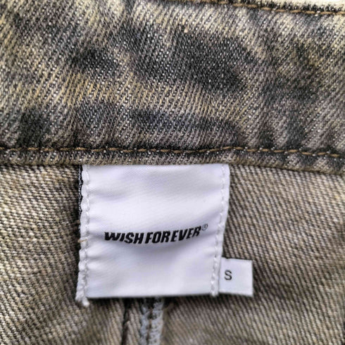 WISH FOREVER オーバーダイデニム インディゴ デニムパンツ メンズ S
