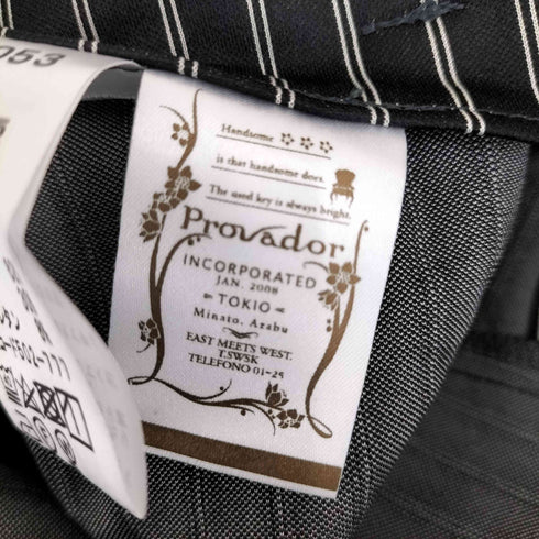 PROVADOR ストライプサテンパンツ レディース LL