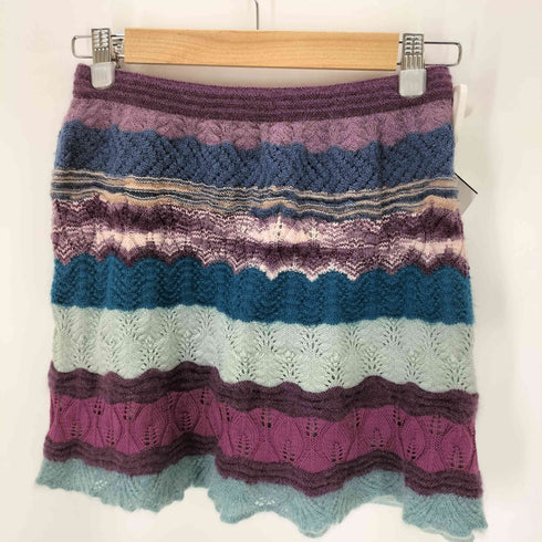 ミッソーニ MISSONI 総柄 ニットスカート レディース 40