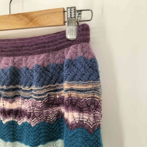 ミッソーニ MISSONI 総柄 ニットスカート レディース 40