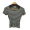 ミッソーニスポーツ MISSONI SPORTS イタリア製 マルチボーダーリブTシャツ レディース
