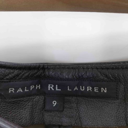 ローレンラルフローレン LAUREN RALPH LAUREN 山羊革 レザーパンツ レディース 9