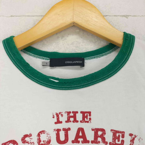 ディースクエアード DSQUARED2 フロントプリントリンガーTシャツ Y2K レディース import:S