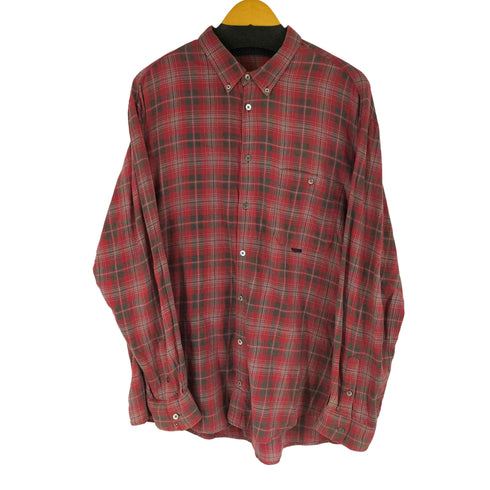 パパス papas チェック L/S BD シャツ メンズ LL