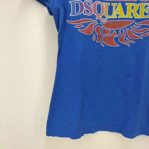ディースクエアード DSQUARED2 フロントプリントクルーネックTシャツ レディース import:S