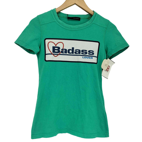 ディースクエアード DSQUARED2 フロントプリントクルーネックTシャツ レディース import:S