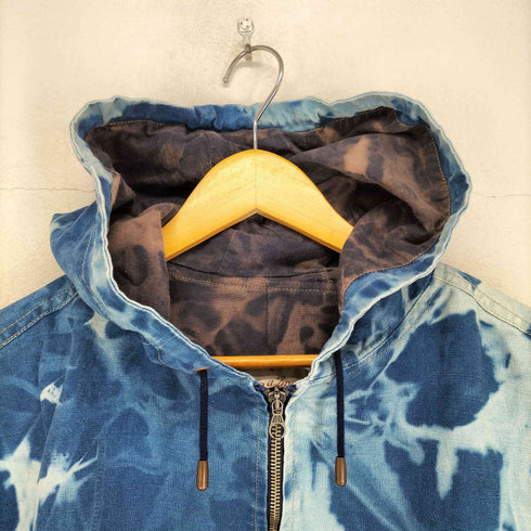 ブリーチ加工フーデットブルゾン メンズ JPN:XL