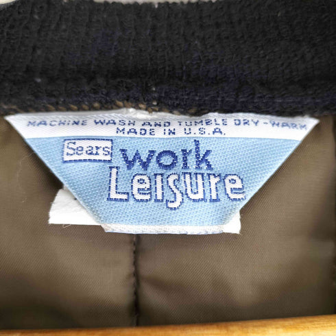 シアーズ Sears 80-90S WORK LEISURE 中綿キルティングベスト メンズ import:M