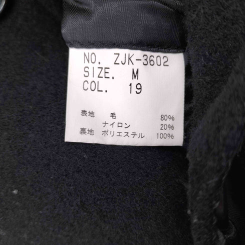 ゼロバイトルネードマート Zero by TORNADO MART ビッグカラーウールショートコート メンズ JPN:M