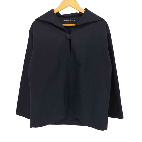 MICHEl BEAUDOUIN 70-80S フランス製 ウール セーラーカラー プルオーバー スモック レディース FR:38