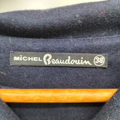 MICHEl BEAUDOUIN 70-80S フランス製 ウール セーラーカラー プルオーバー スモック レディース FR:38