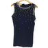 ハナエモリ HANAE MORI カシミヤ100 パール ニット タンク トップス レディース JPN:M