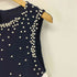 ハナエモリ HANAE MORI カシミヤ100 パール ニット タンク トップス レディース JPN:M