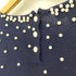ハナエモリ HANAE MORI カシミヤ100 パール ニット タンク トップス レディース JPN:M