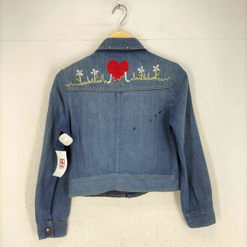 wescott OLDスタッズ刺繍ライトウエイトデニムジャケット レディース