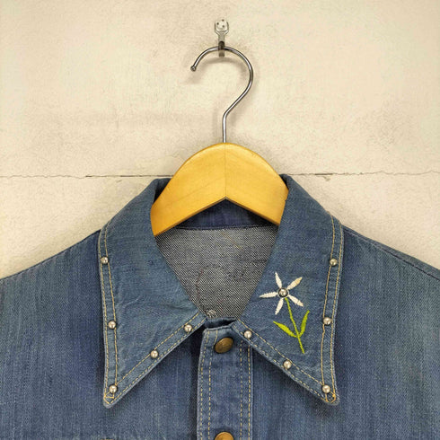 wescott OLDスタッズ刺繍ライトウエイトデニムジャケット レディース