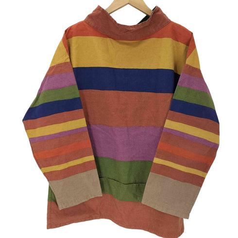 Antony Sheppard アントニーシェパード 70S ~ Fisherman Smock マルチボーダー フィッシャーマン スモック ユーロ ワーク vintage ビンテージ メンズ import:L