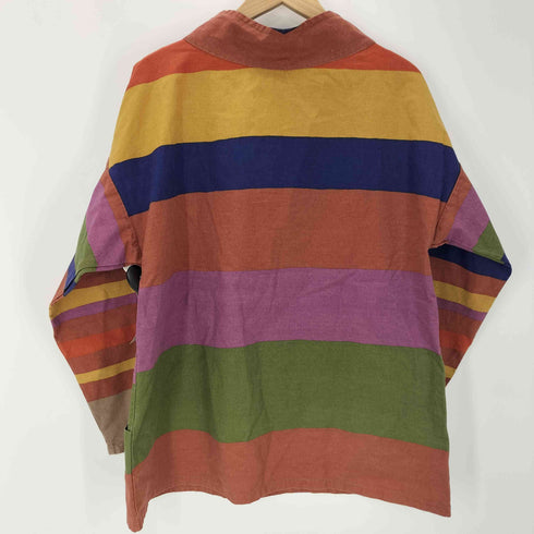 Antony Sheppard アントニーシェパード 70S ~ Fisherman Smock マルチボーダー フィッシャーマン スモック ユーロ ワーク vintage ビンテージ メンズ import:L