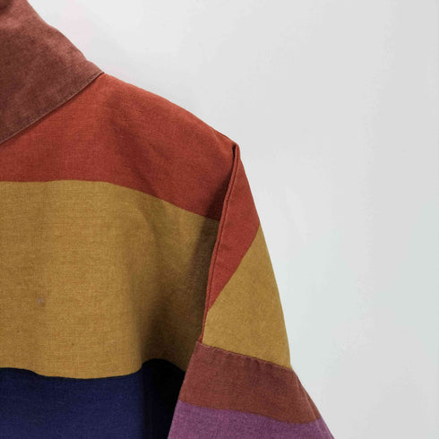 Antony Sheppard アントニーシェパード 70S ~ Fisherman Smock マルチボーダー フィッシャーマン スモック ユーロ ワーク vintage ビンテージ メンズ import:L