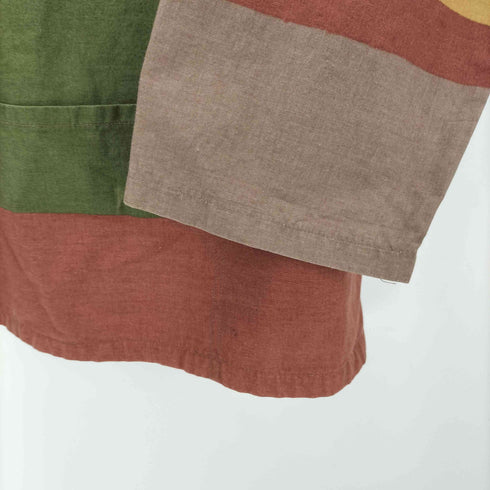 Antony Sheppard アントニーシェパード 70S ~ Fisherman Smock マルチボーダー フィッシャーマン スモック ユーロ ワーク vintage ビンテージ メンズ import:L
