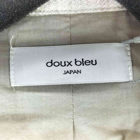 DOUX BLEU リネンレーヨン ストライプジャケット レディース FREE