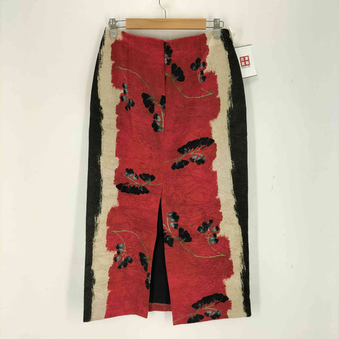 ザラ ZARA サテンフラワープリントスカート レディース M