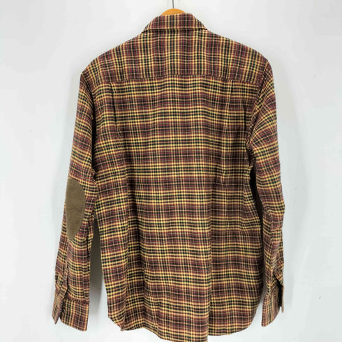 ザスコッチハウス The Scotch House エルボーパッチ コットンネルシャツ メンズ LL