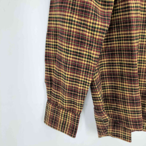 ザスコッチハウス The Scotch House エルボーパッチ コットンネルシャツ メンズ LL