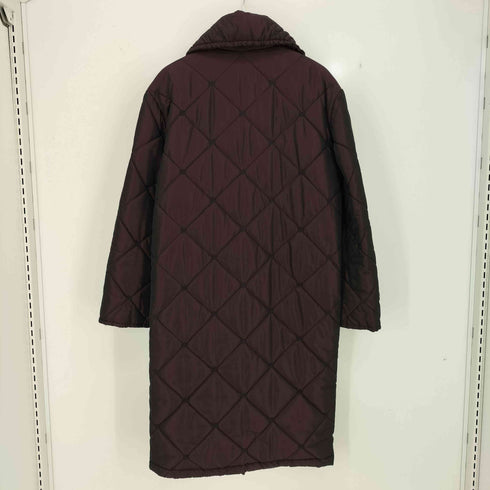 イタリヤ 伊太利屋 裏地レオパード キルティング ステンカラーコート レディース FREE