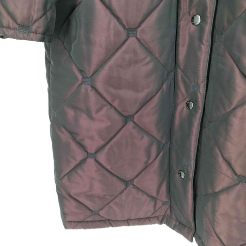 イタリヤ 伊太利屋 裏地レオパード キルティング ステンカラーコート レディース FREE