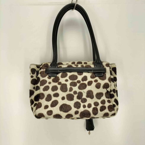 傳濱野 ミニミーティア ハラコレザー ハンドバッグ レディース