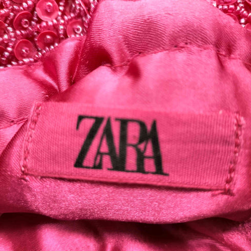 ザラ ZARA スパンコールハンドバッグ レディース