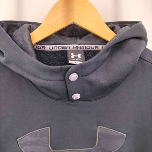 アンダーアーマー UNDER ARMOUR フロントロゴ 裏起毛 プルオーバーパーカー メンズ import:L