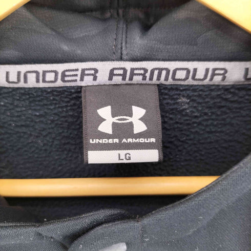アンダーアーマー UNDER ARMOUR フロントロゴ 裏起毛 プルオーバーパーカー メンズ import:L