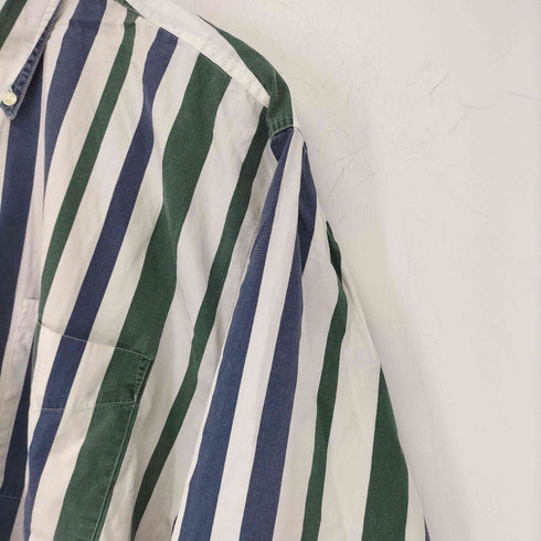 エルエルビーン L.L.Bean 香港製 ボーダー BDシャツ メンズ import:M
