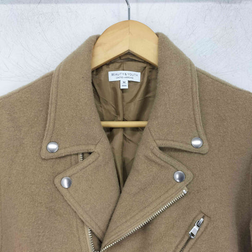 ビューティーアンドユースユナイテッドアローズ BEAUTY & YOUTH UNITED ARROWS エアリーメルトン ダブルライダースジャケット メンズ JPN:M