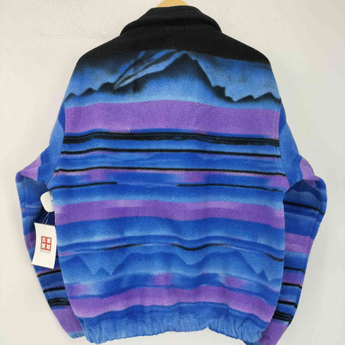 サロモン SALOMON 総柄 ハーフジップ フリースジャケット メンズ import:M