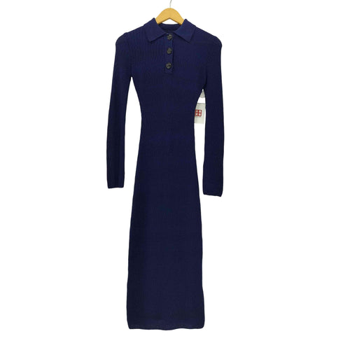 デシグアル Desigual NAJA ニットポロ ロングワンピース レディース S