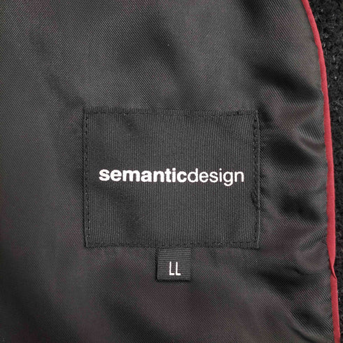 semantic design ウールネップテーラードジャケット メンズ JPN:XL