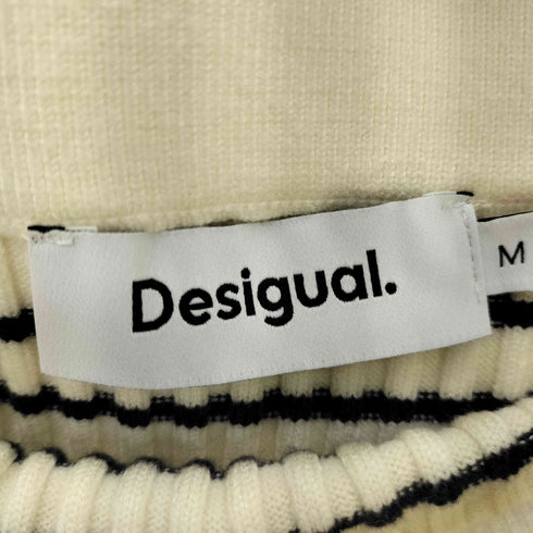デシグアル Desigual ストライプ柄のミディ丈ニットスカート レディース M